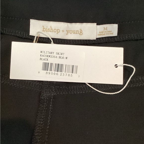 Bishop + Young Military Wrap Skirt Size M Black - Picture 6 of 7